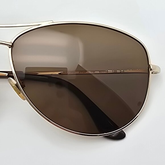 Kate Spade Ally P/S Gold Frame Polarized Brown Lens Aviator Sunglasses 60-15-135 - Picture 12 of 13